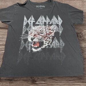 Def Leppard Black Graphic Tee